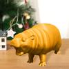 Fun Ornament Realistic Hippo Statue with Exquisite Details Desktop Figurine Decor for Home or Office Portable for Hippo