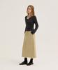 WAARFORWOMAN W1103 Basic Long Skirt_Beige