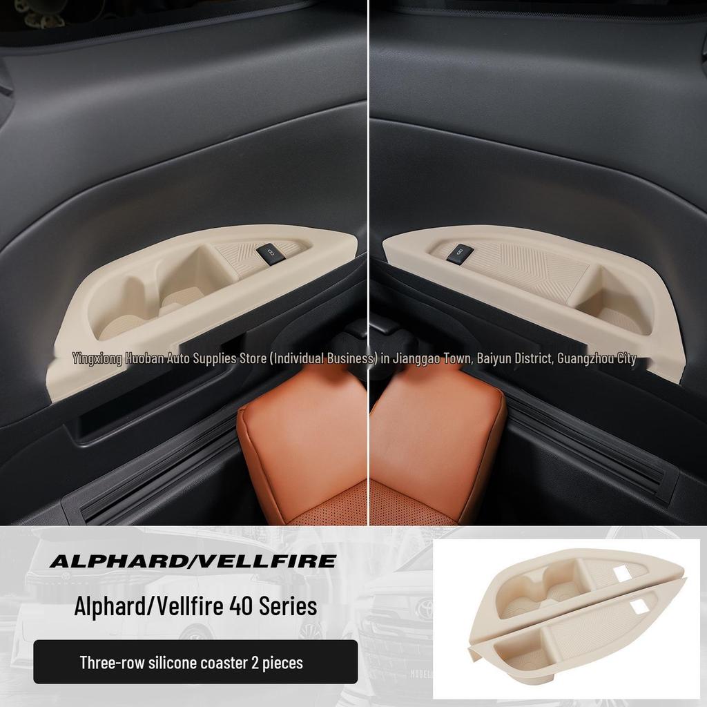Silicone Cup Holder Cover for 40 Series Alphard Vellfire Third Row Seat