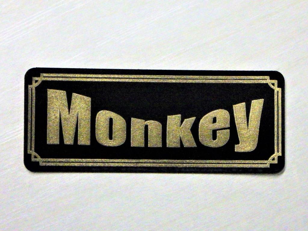 QE-201-3 Monkey Schwarz/Gold Original Aufkleber Monkey 125 Monkey 50 AB27 Z50J Seitenverkleidung Verkleidung
