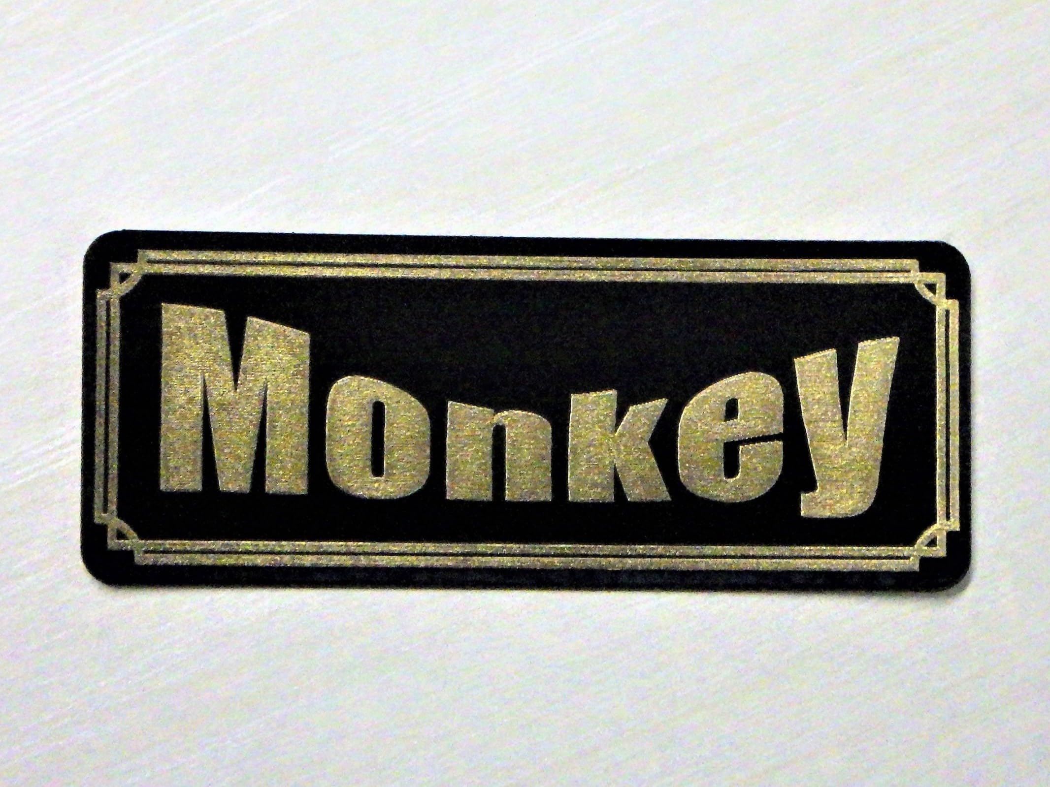 

QE-201-3 Monkey Black/Gold Original Sticker Monkey 125 Monkey 50 AB27 Z50J Side Cover Cowl