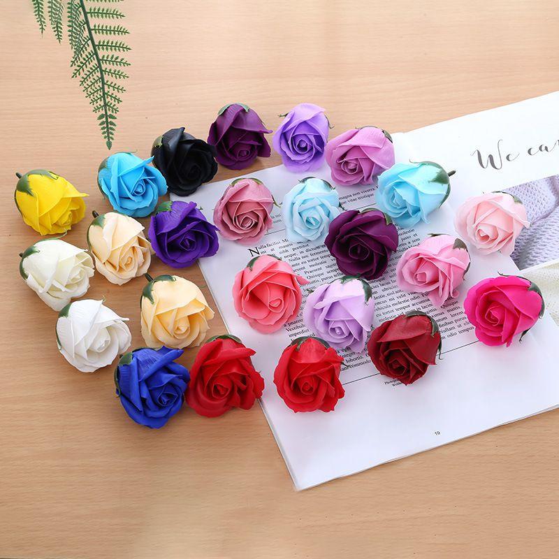 

3/5pcs Artificial Roses Fragrant Eternal Flowers Home Decoration Wedding Bridal Bouquets Diy Gift Boxes Scrapbook Outdoor Garden 3PCS