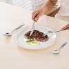 Edelstahl Besteckset 24 Teile Gabel Löffel Steakmesser Geschirrset Spülmaschinenfest Küchengeschirr für Zuhause Restaurant