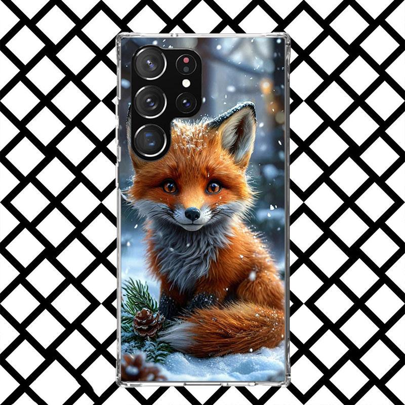 

Animal Fox Phone Case for Samsung Galaxy S26 S25 Edge S24 S23 Ultra S22 Plus S21 FE S20 + Soft Cover Print Fundas Galaxy S25 S24 Samsung S23 Ultra
