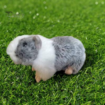 18 cm Meerschweinchen-Plüschpuppe, 3D-Augen, flauschiges Haar, realistische Rattenpuppe, Plüschtiere, Ornament, schöne Simulation, gefüllte Nagetierpuppe, Spielzeug, Geburtstagsgeschenk