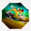 Bambi, Thumper Automatic Opening and Closing Umbrella - 8 Ribs Portable Folding Umbrella with Plastic Handle, Suitable for Leisure and Hallo