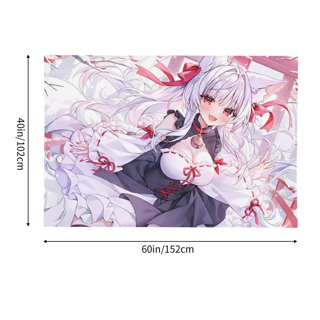 Japanese Style Anime Game Girl Tapestry Bedroom Decoration Wall Hanging Blanket Tapestry Cool Stuff For Room