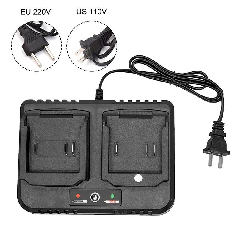 Two-Seater Battery Charger 2.0A Replacement For 18V 21V Li-Ion Bl1415 Bl1420 Bl1815 Bl1830 Bl1840 Bl1860 Electric Drill Grinder