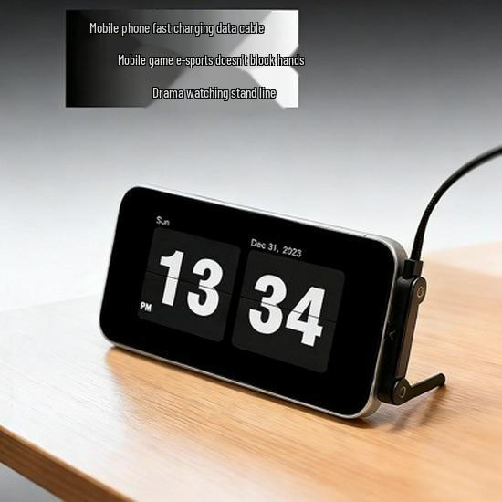 240W Elbow Fast Charging Data Cable & Phone Holder for Mobile Gaming