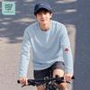 Jeanswest Life Men's Long-Sleeve Crewneck Cotton Graphic Tee