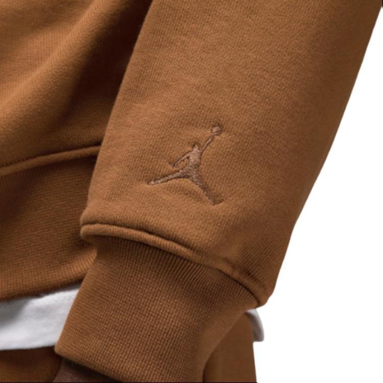 Jordan Air Sweatshirts Men's Tan Crew Neck Moderate Regular FJ7788-281