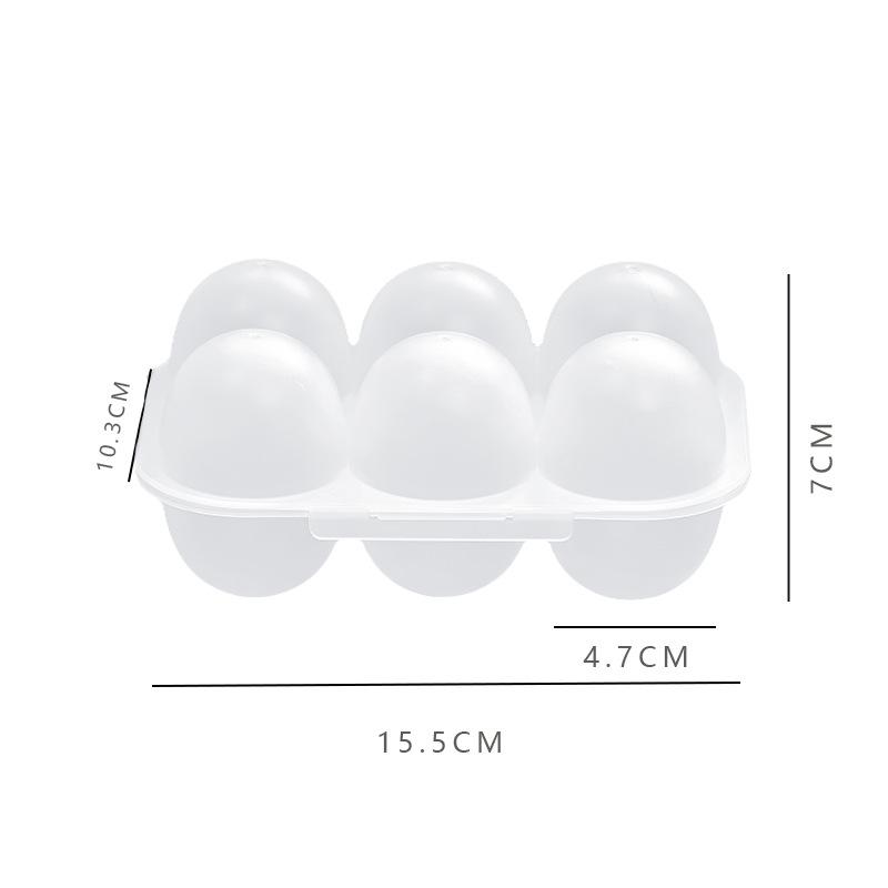 

Dustproof Egg Storage Box with Lid, 6-Grid, Refrigerator-Safe, Anti-Collision Design, Modern Style. 15.5*7*10.3 cm