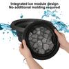 Foldable Face Ice Bath Bowl Face Basin Silicone Cooling Reusable Facial Roller With Build In Cube Tray Washing Basin Beauty Tool