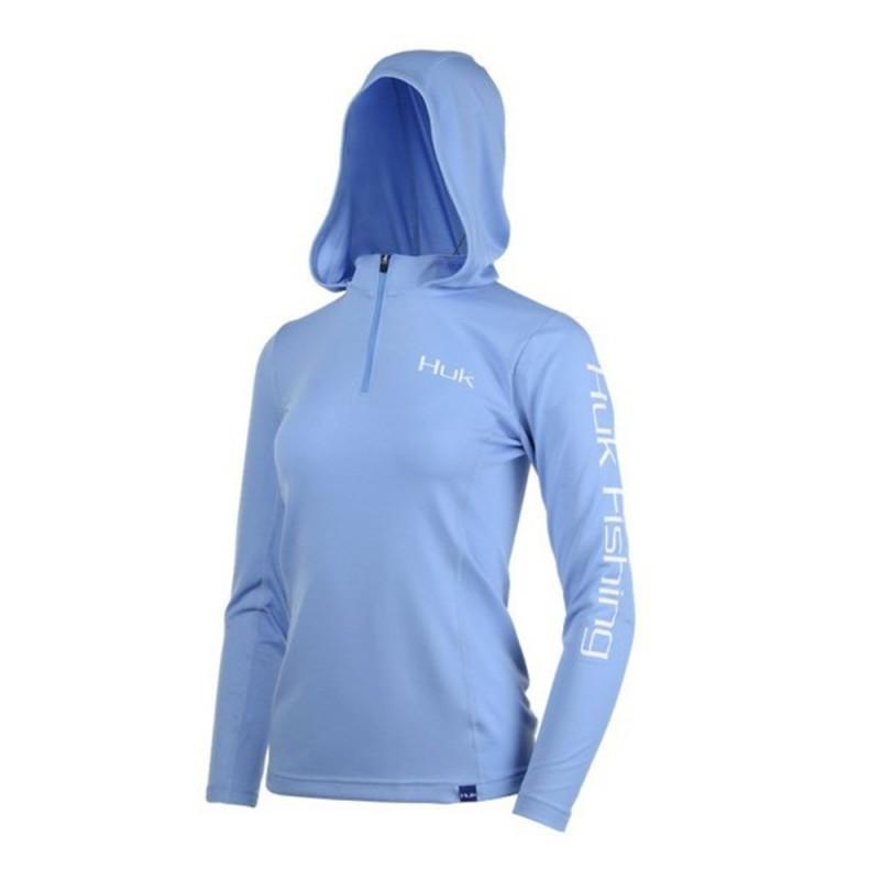 HUK Fishing Clothes Men s Hooded Sunblock Breathable Outdoor Luya Long-sleeved Top Quick-drying S