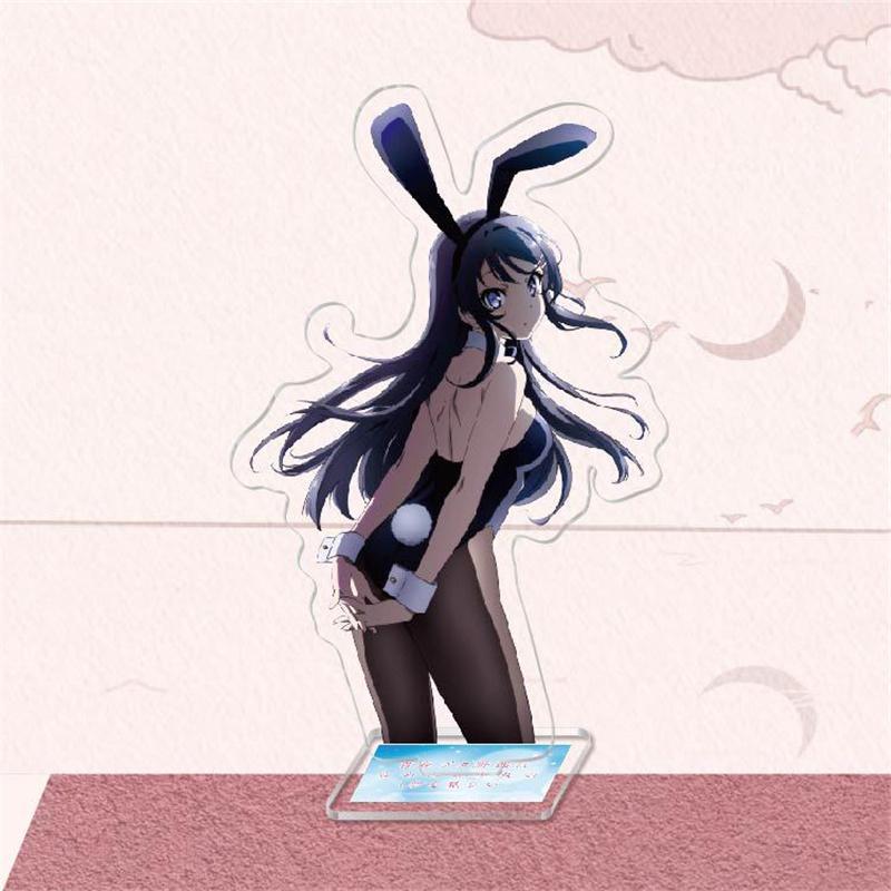 

Аниме Sakurajima Mai Senpai, акриловая фигурка, подставка, модель, брелок для ключей, негодяй не мечтает о кролике, декор для стола для девочек 4