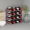 Day and Night - Day and Night Wine Rack for 12 Bottles Solid Brown Pine Wood