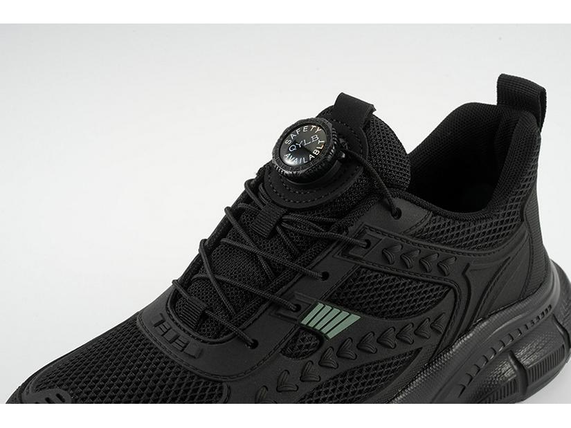 Men's Breathable Steel Toe Safety Shoes – Wear-Resistant, Anti-Smash, Anti-Puncture, All-Season Protection for Construction Sites