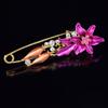 Elegant Tulip Flower Oil Painting Brooch: Versatile Pin for Dress, Scarf, or Sweater