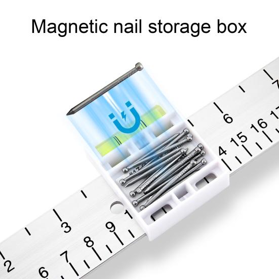 Measure Picture Frame Level Green Bubble Design Ergonomic Handle Double-Ended Handrail with Built-in High-Precision Metal Ruler