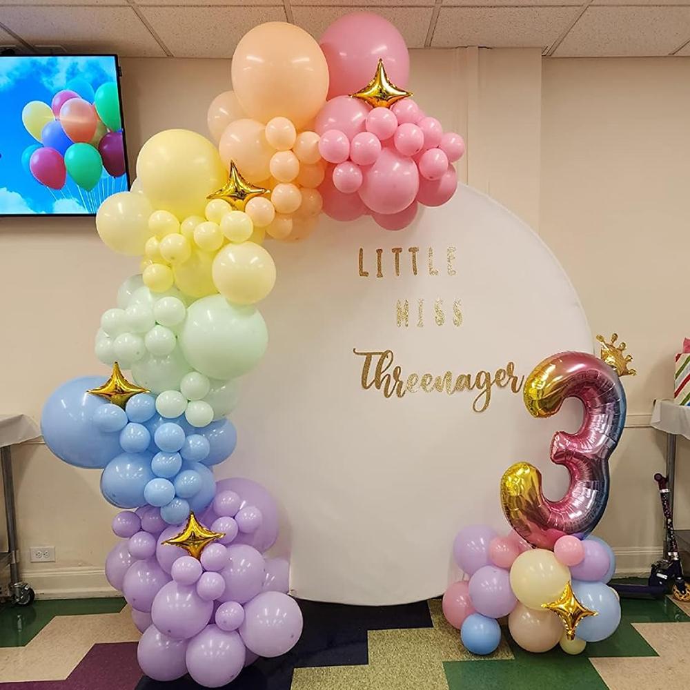 111PCS Pink Colored Balloon Latex Balloon Set Suitable for Birthday Parties, Weddings, Valentine's Day Parties Decoration