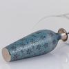 Brass Flower Vase for Living Room, Metal Home Decor Showpiece Gift for Wedding Anniversary, Diwali, Housewarming Blue, 30.48 Cm Long