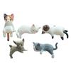 Cat Fingurine Computer Monitor Decor Mini Dog Kitty Screen and TV Decorations Personalized Car Accessories Mascot Crafts