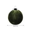 Christmas Balls Ornaments 3.1inch Flocking Globes Set Christmas Ball Decorations For Home Workplace Dance Party Yard Indoor