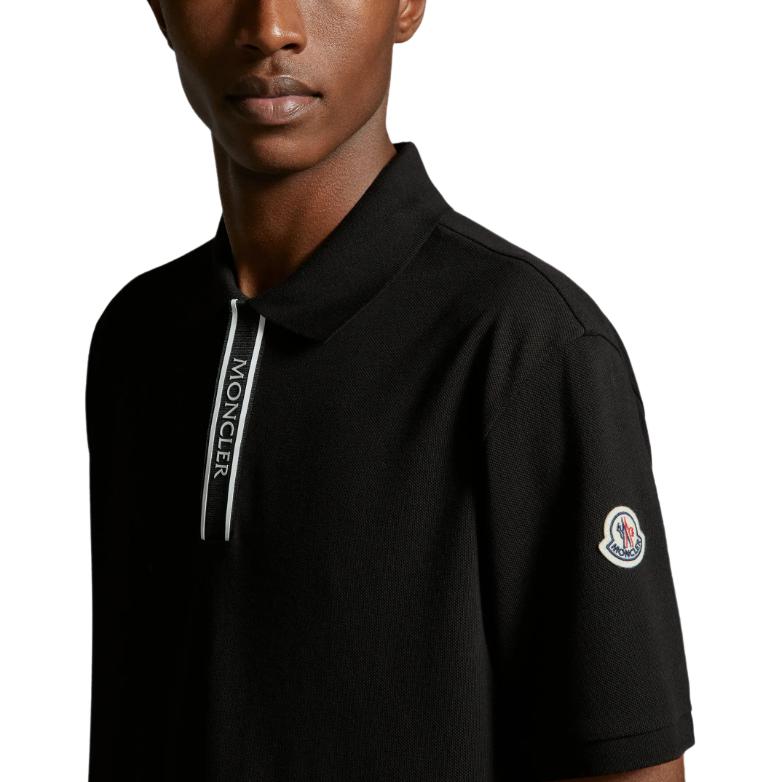 Moncler SS24 Polo Shirt Men's Black J10918A0000289A16999