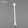 Alisouy 10PCS 12mm-38mm Transparent Acrylic Ball Women Piercing Long Industrial Barbell Tongue  Ring Ear Tragus Helix Stud