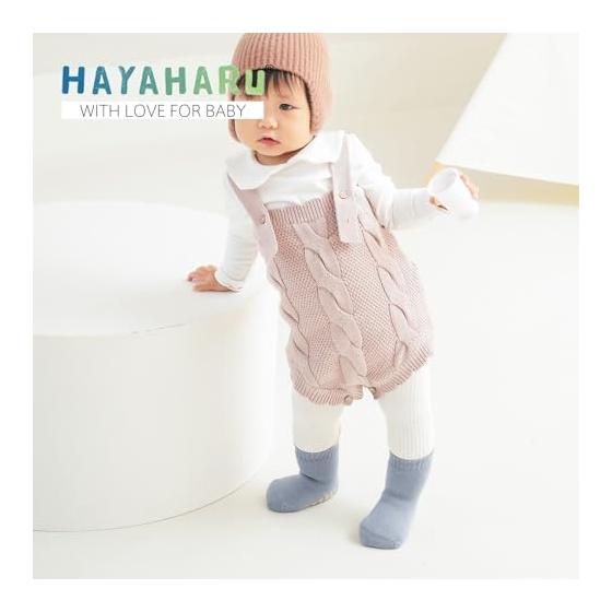 [HAYAHARU] Baby Socks, Winter Warm Baby Socks, Room Socks, Cold Protection, Anti-Slip, Thick, Cotton, Soft and Comfortable, Cute, Baby Gift, 3-Pair