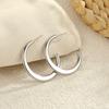 GEMCHIC Women's Classic Ins Large Hoop Earrings Stainless Steel 18K Gold Plated Polished Fashion Accessories