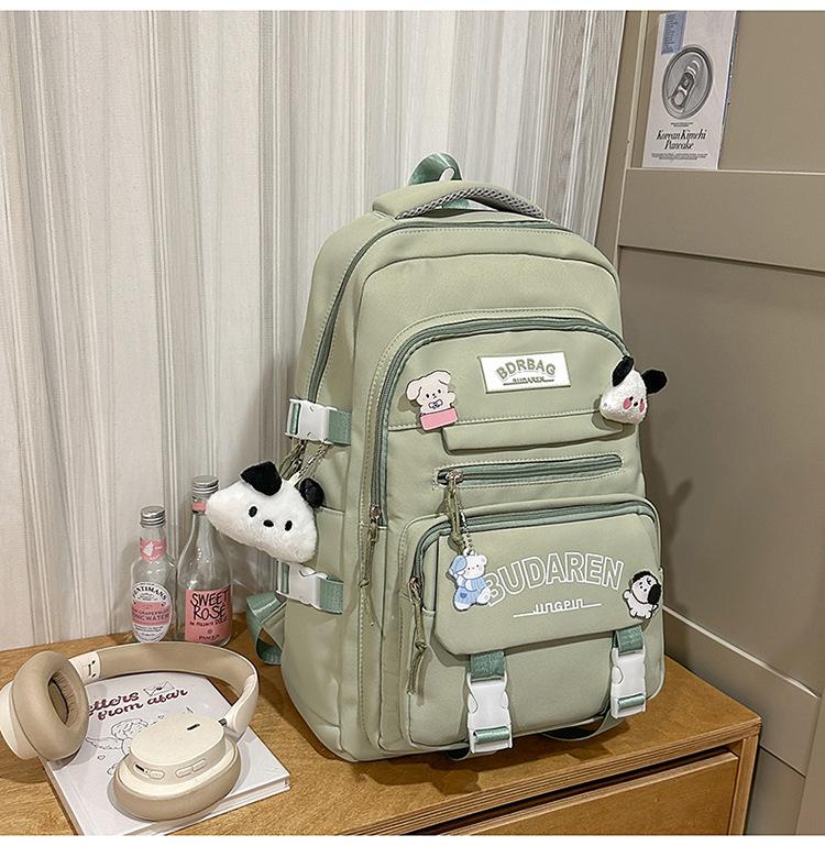 Schoolbag Korean version ins new high-value, fresh and sweet make-up bag, light travel and large-capacity backpack for junior high school students