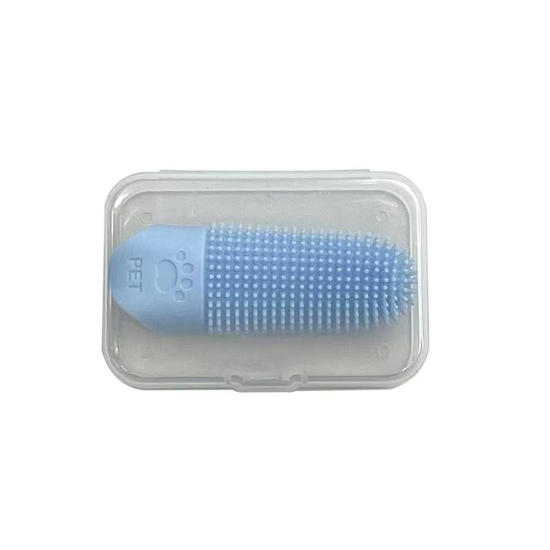 Dog Soft Toothbrush 360° Cleaning Teeth Dental Plaque Cat DogCare Tool Food Grade Silicone Pet Finger Toothbrush Dog Accessories