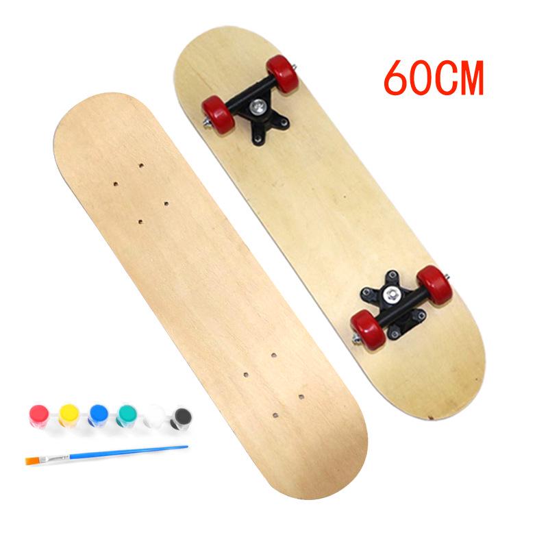 Creative DIY Hand-Painted Toddler Skateboard: Double Kicktail Painting Activity