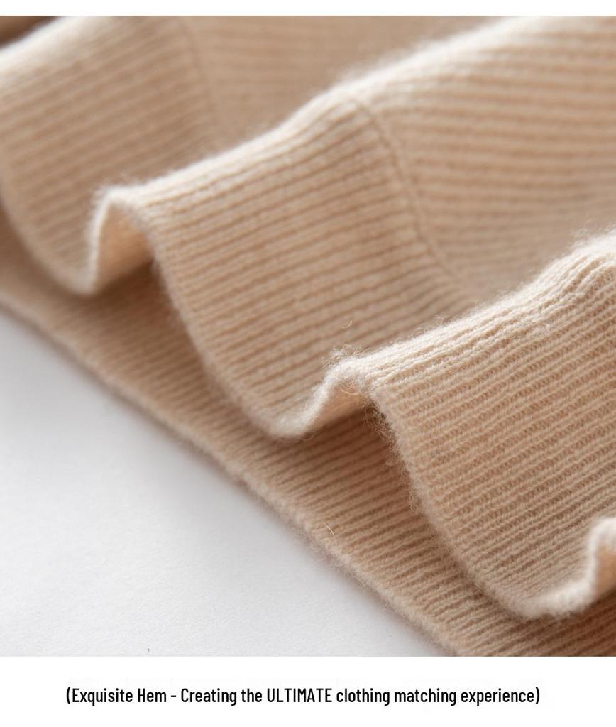2025 Women's V-Neck Loose Cashmere Sweater - Winter Thickened Knit Pullover