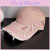 Vintage Style Pink Baseball Cap With Embroidered Letters For Casual Men Women