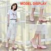 Sommer leichte Anti-Rutsch-Loch-Schuhe Clog für Damen Flache Unterseite Sandalen Krankenschwester Outdoor Strand Jelly