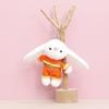 Police Traffic Fire Protection Rabbit Bear Panda Plush Keychain Animal Gift Toy