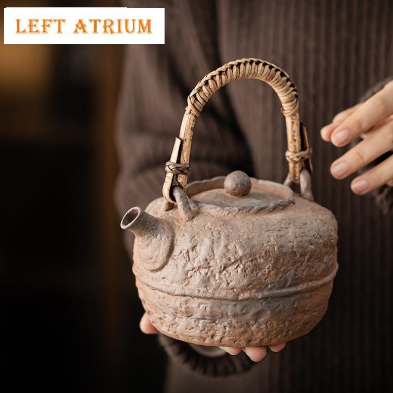 Old Rock Mud Boiling Water Kettle Large Capacity Tea Infuser Pot Household Fruit Juice Milk Tea Kettle Chinese Tea Tableware