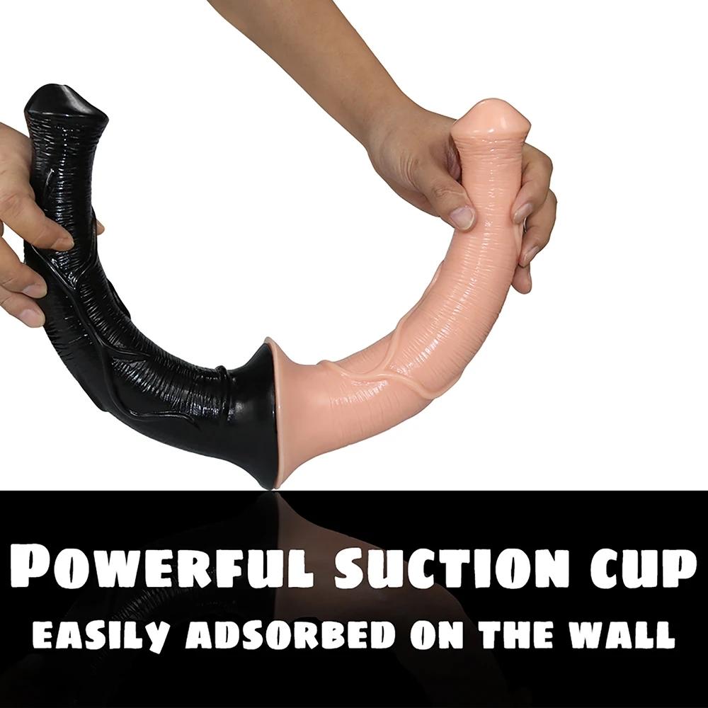 Horse Dildo Anal Plug Soft Penis Anal Dilator with Suction Cup Phallus Butt Plug Stimulate Vagina Anus Dick Sex Toys