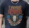 Lynard Skynard Stierschädel T-Shirt Südliche Rockband Premium Comfort Colors T-Shirt