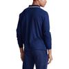 Polo Ralph Lauren Tinta Unita Logo Pony Piccolo Ricamato Polo a Maniche Lunghe Uomo top Blu Navy MNPOKNI16820344-410