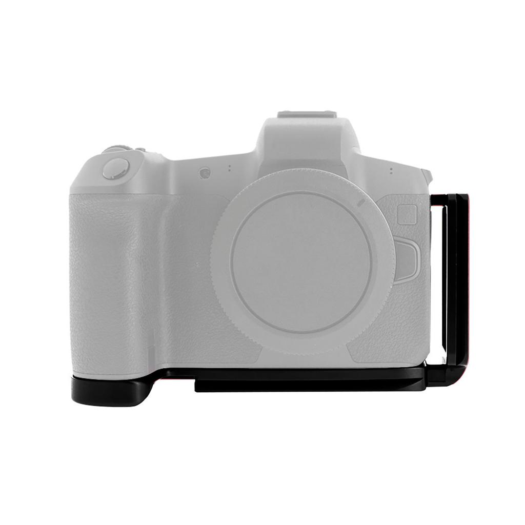 LShaped Metal Quick Release Plate Bracket Hand Grip for Canon EOSR Mirrorless Camera(black)