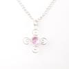 Rare Morganite Gemstone 925 Sterling Silver Jewelry Handmade Round Stone Pendant PP-41-10