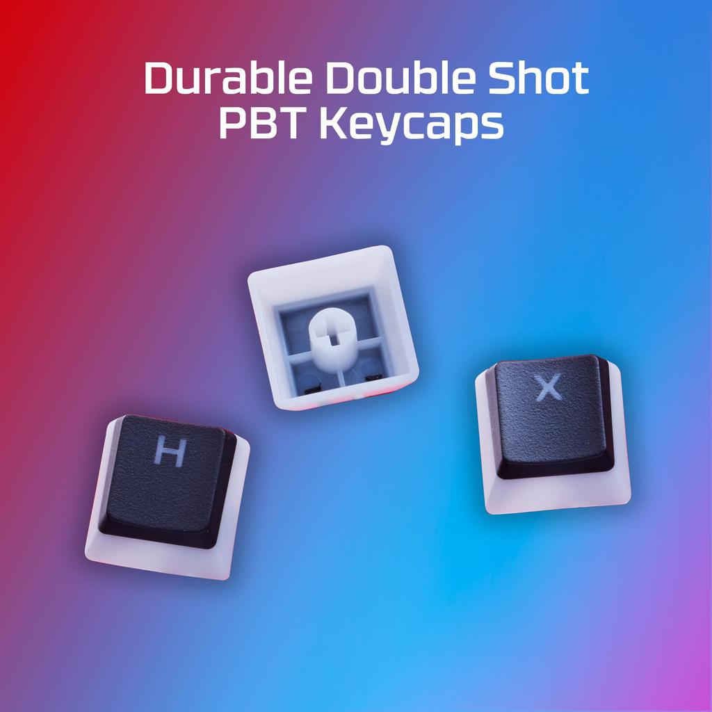 HyperX Pudding Keycaps 2 Full Key Set PBT Pink - - - (US Layout)
