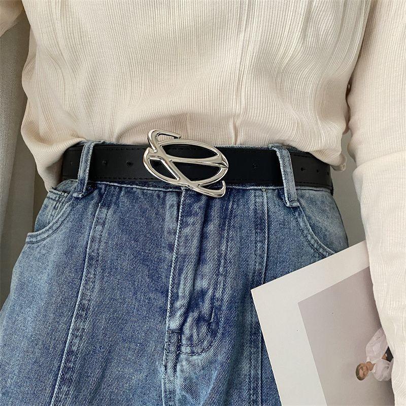 Fashionable 2024 New Design Womens Pu Belt For Stylish Denim Outfits Black Color