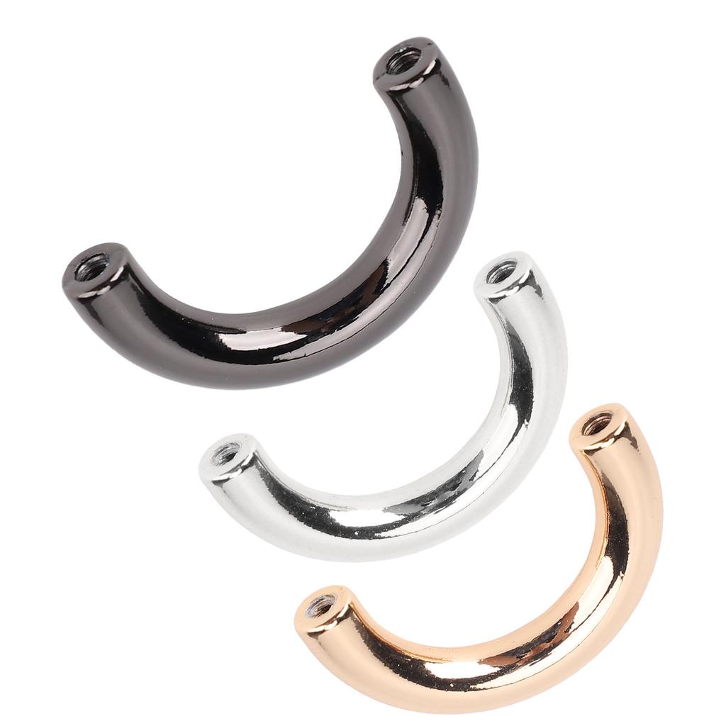 20 Set U-Ringe Metallbogenbrücke Tasche Handtasche Aufhängungsverschluss Kette Riemenverbinder Schnallen Leder
