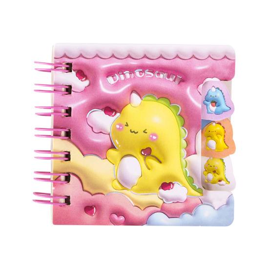

Cartoon Animal Pocket Notebook Wire Bound Memo Notepad 3D Dinosaur Rabbit Panda Mini Spiral Notebook School Office Supplies C