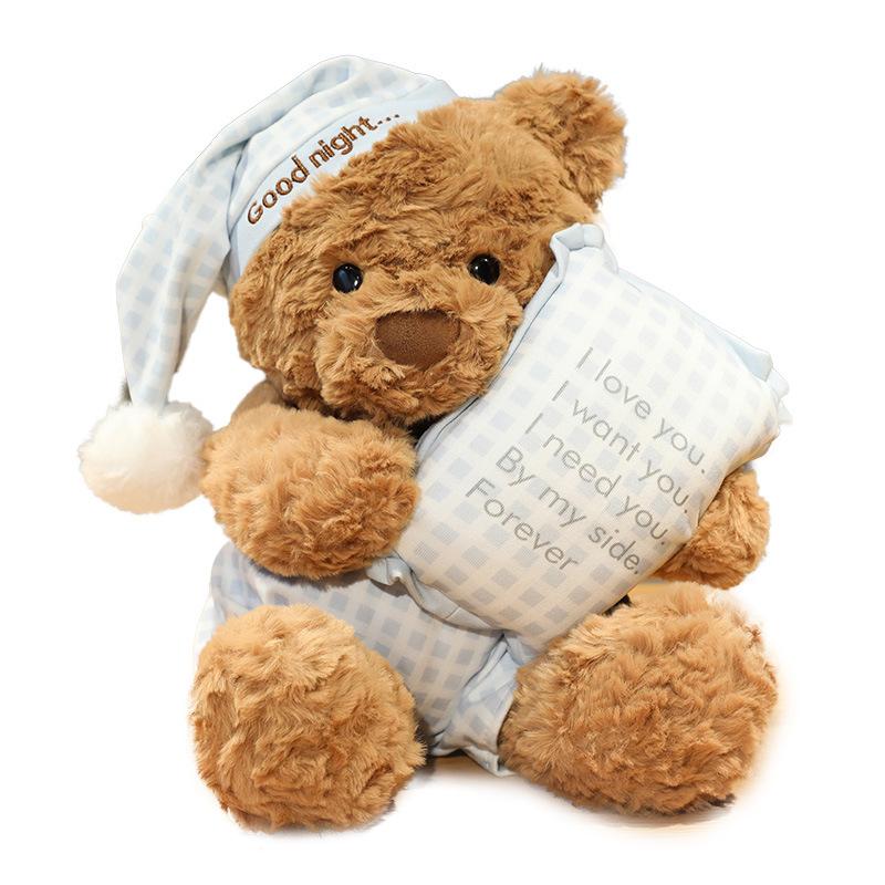 

Cute Bear Stuffed Animal Plush Toy Soft And Huggable For Kids Room Gift Decor 40cm