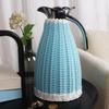 Handwoven European Style 2L Rattan Stainless Steel Vacuum Insulated Flask